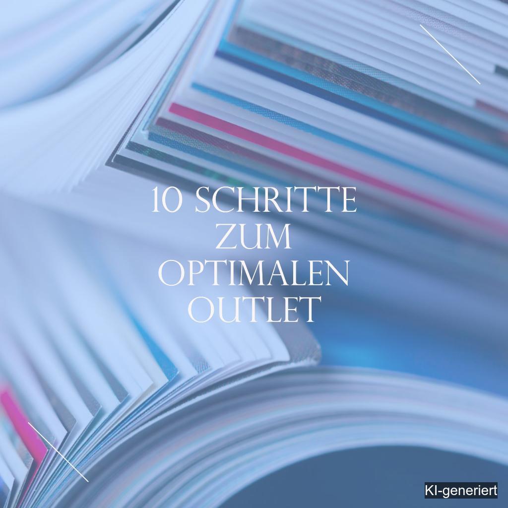10 Schritte zum optimalen Outlet in der Wirtschaftsinformatik (KI-generiert)