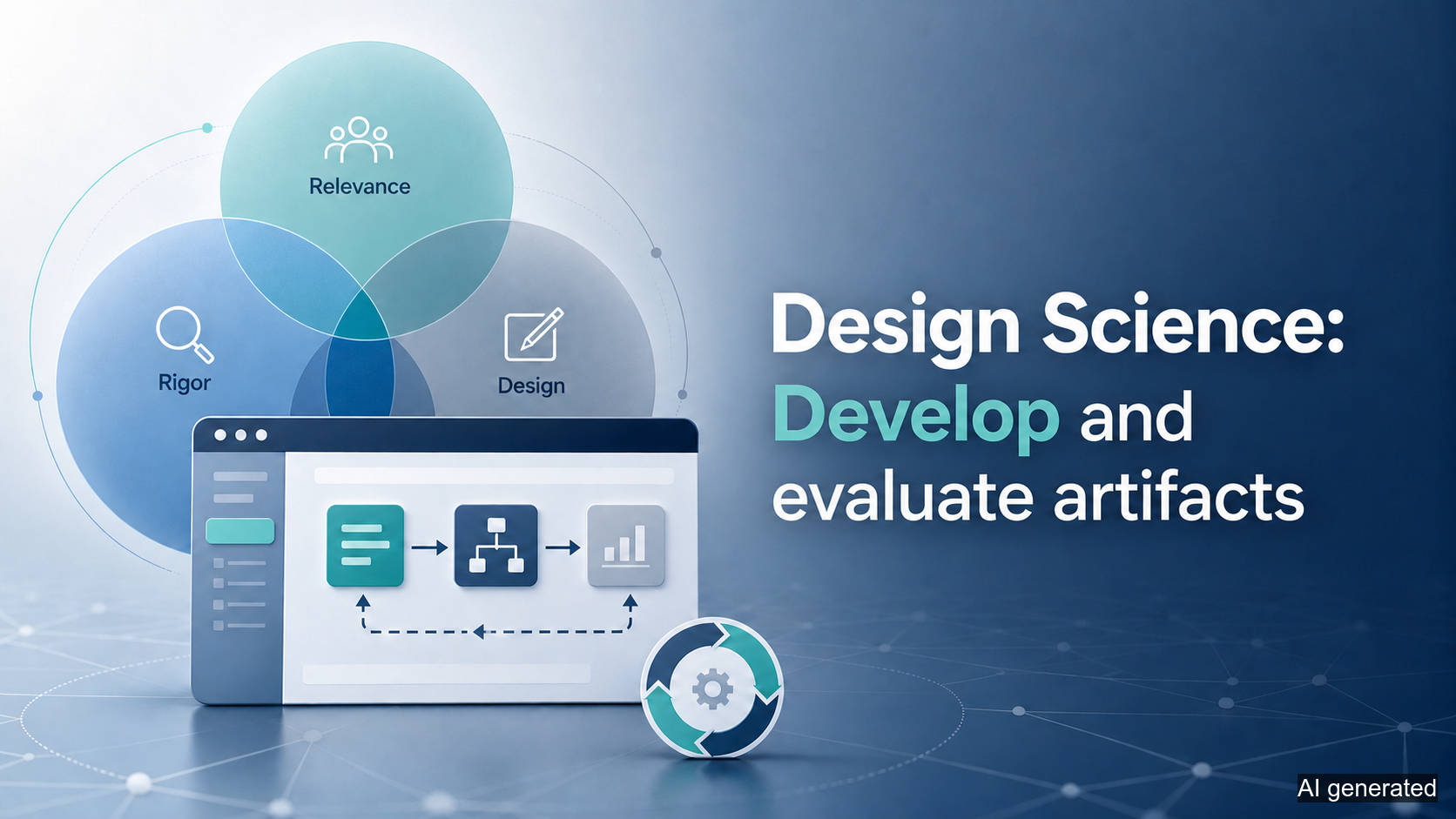 Design Science: Develop and Evaluate Artifacts (AI generated)